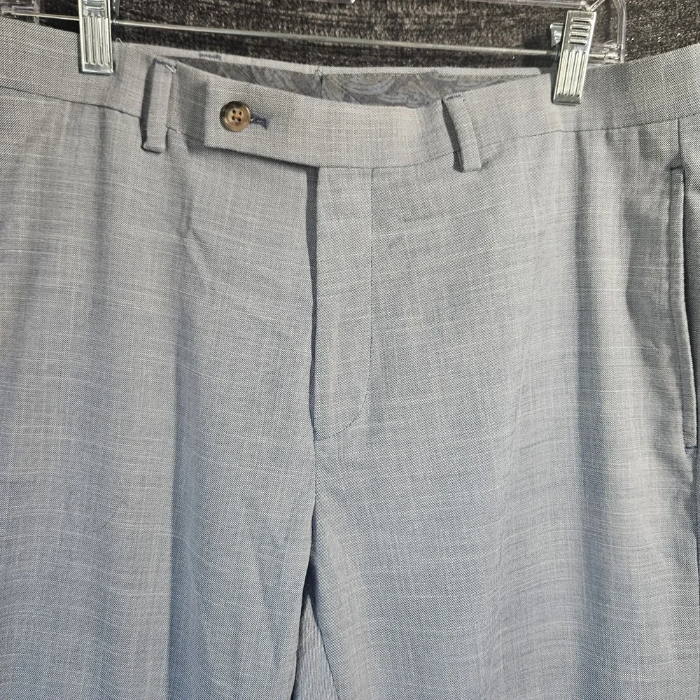Polo Lauren Ralph Lauren Mens Classic Flat Front Dress Pants 34x30 Light Blue
